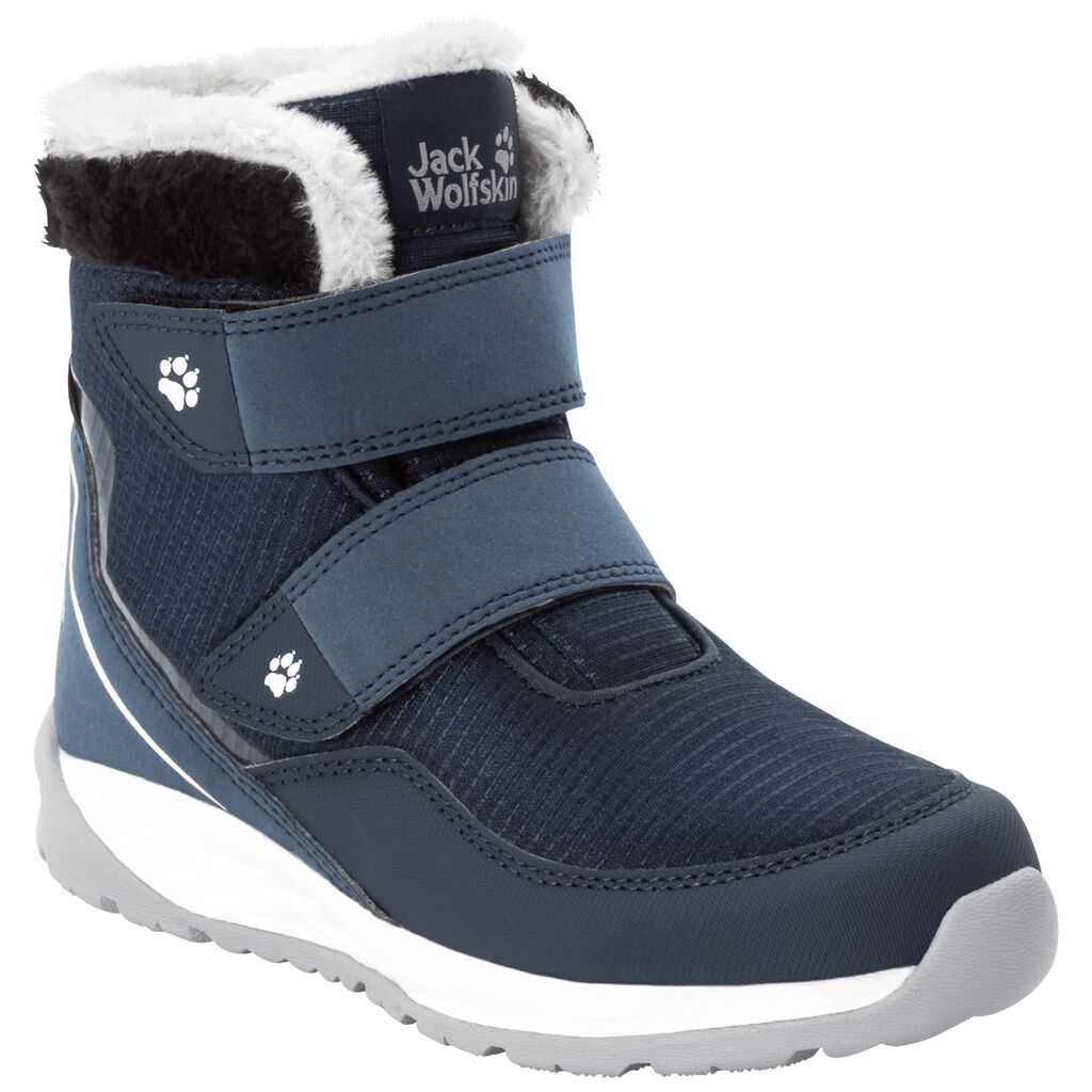 Jack Wolfskin POLAR WOLF TEXAPORE MID μποτεσ χειμωνασ παιδικά βαθυ μπλε/ασπρα | GR9212255